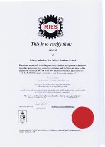 cert_ries Autocraft is certified by RIES.